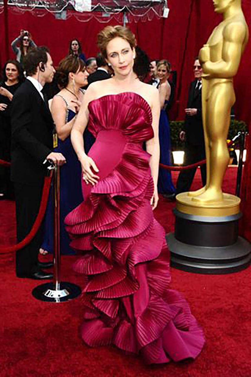 marchesa fuchsia dress