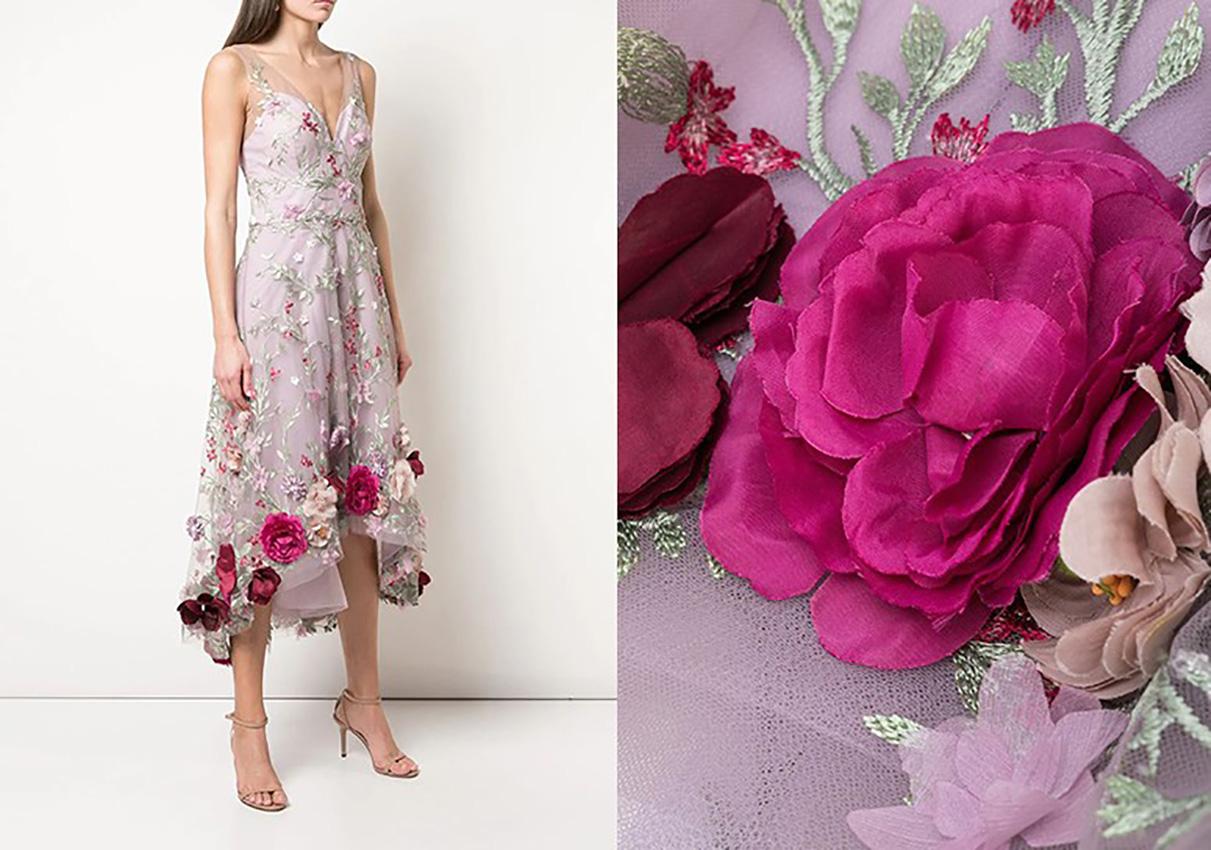 MARCHESA NOTTE

Inspired by the brand's roots in florals and romance, this tulle cocktail dress blossoms into a bounty
 of embroidery and fluttery three-dimensional appliqués.

Size US 8

Pre owned in excellent condition

100% authentic