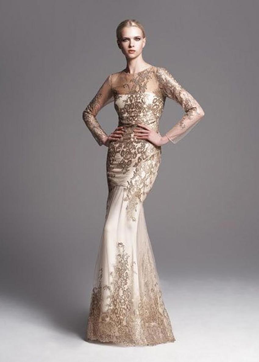 marchesa gold dress