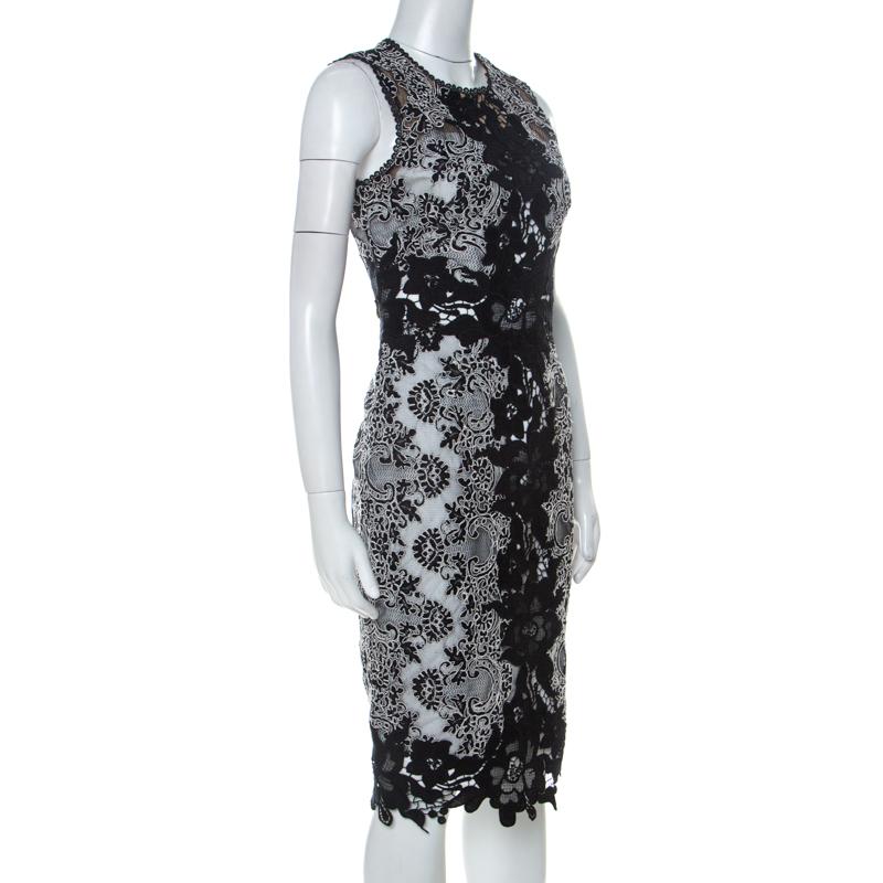 Un vestido Marchesa Notte como éste puede llevarte fácilmente temporada tras temporada. Saca lo mejor de este vestido monocromático combinándolo con accesorios llamativos. Femenino y elegante, este vestido de tejido mixto es una obra maestra en la