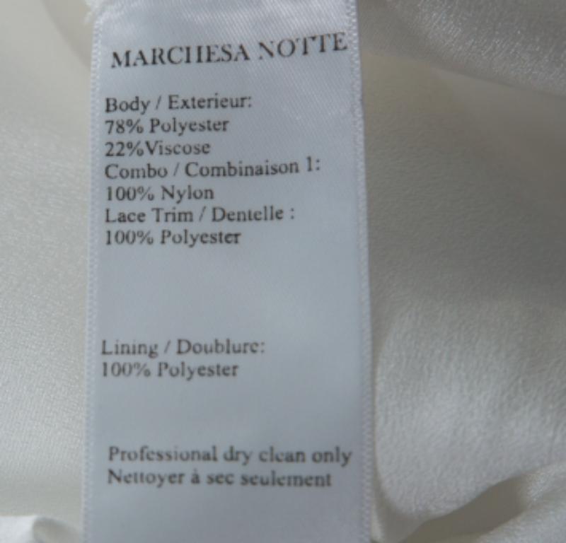 Marchesa Notte Monochrome Florale Spitze Ärmelloses Bleistiftkleid S im Zustand „Hervorragend“ im Angebot in Dubai, Al Qouz 2