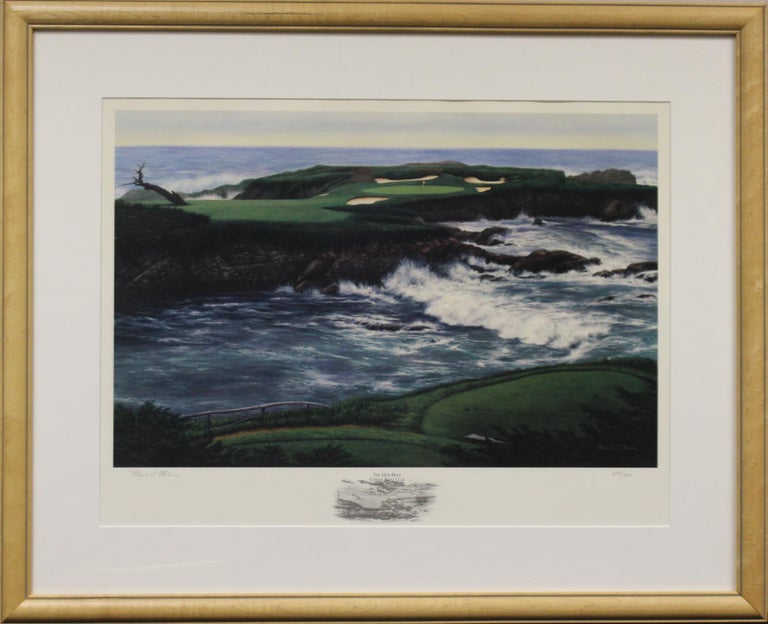 Jim Cobb - 'Cypress Point, ' by James Cobb, Oil on Gesso Board