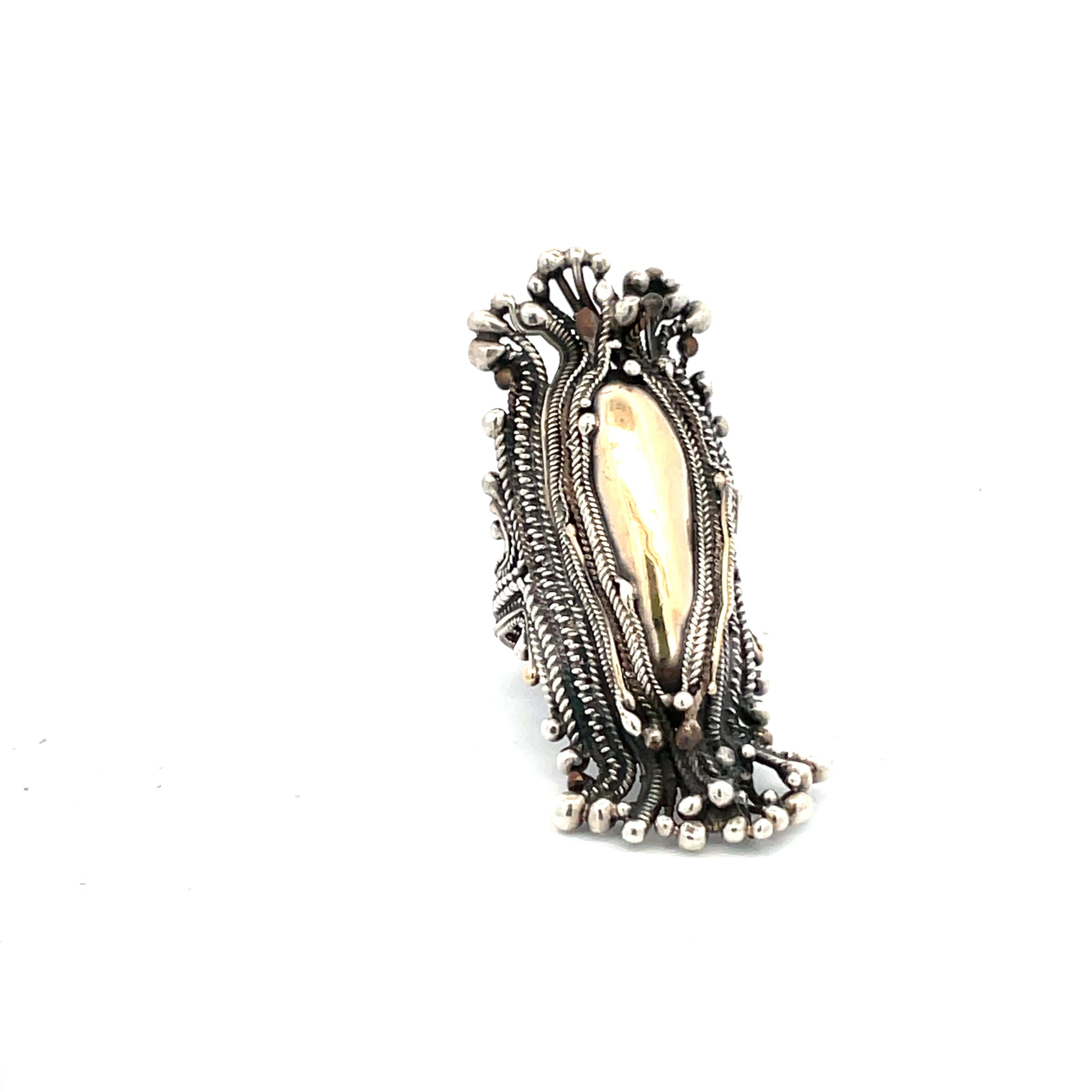 Women's or Men's Marci Zelmanoff: Mixed Metals Ring For Sale
