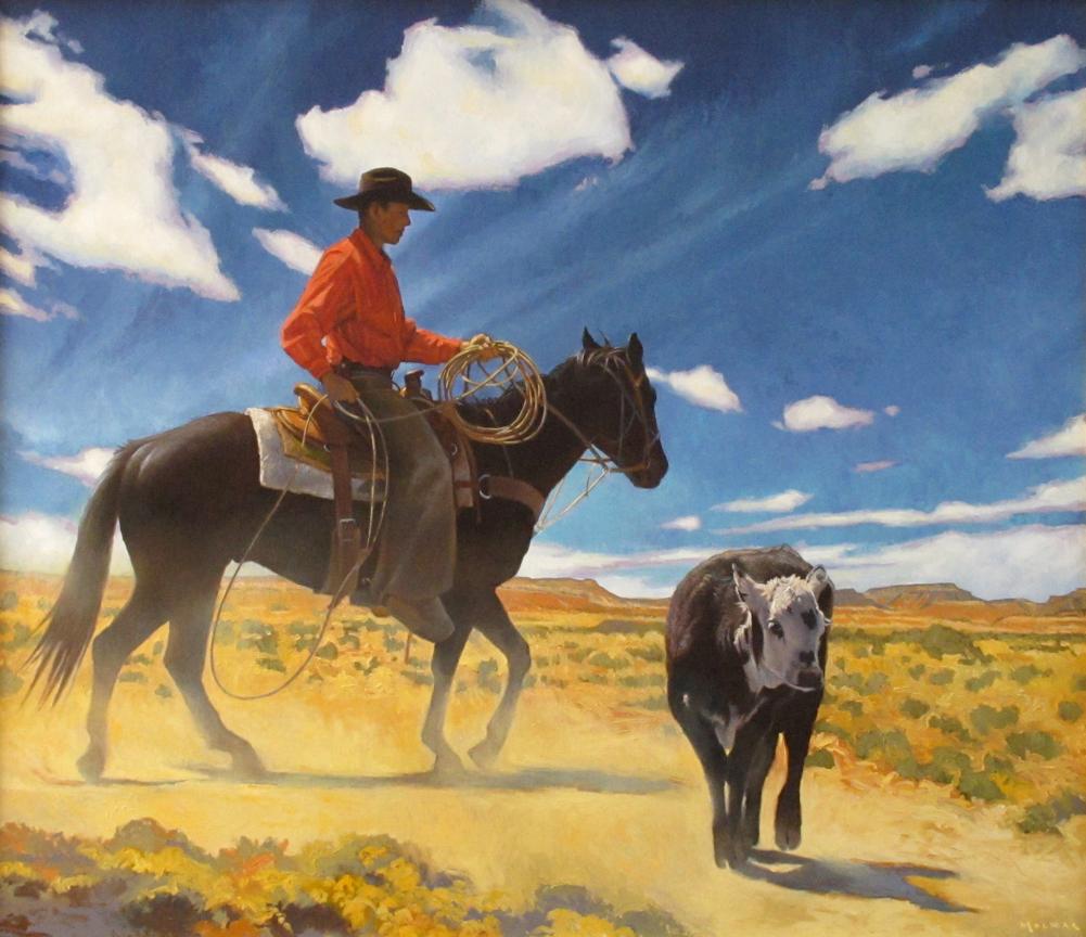 Fetch N' Skedaddle (Realismus), Painting, von Marcia Molnar