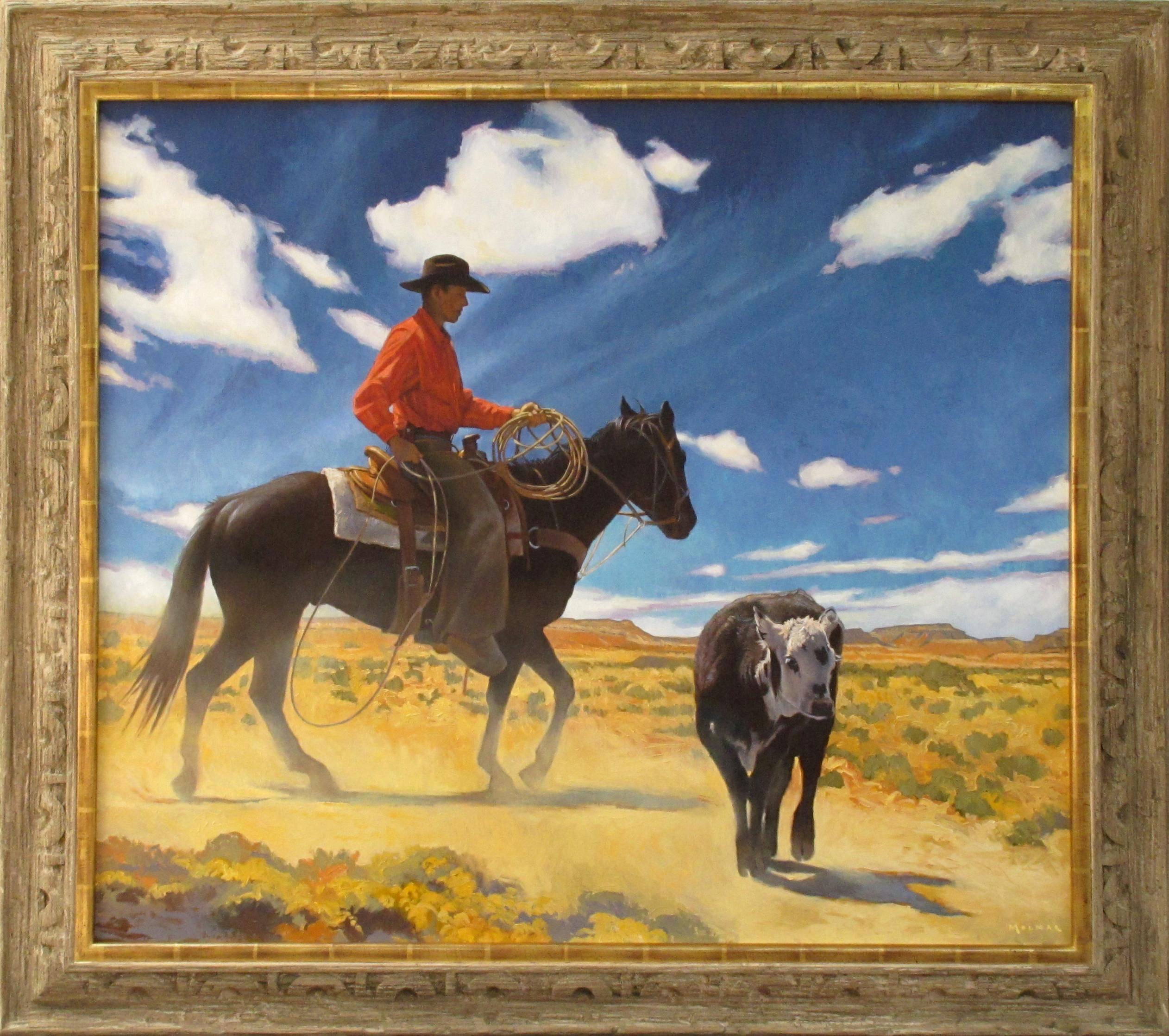 Fetch N' Skedaddle – Painting von Marcia Molnar
