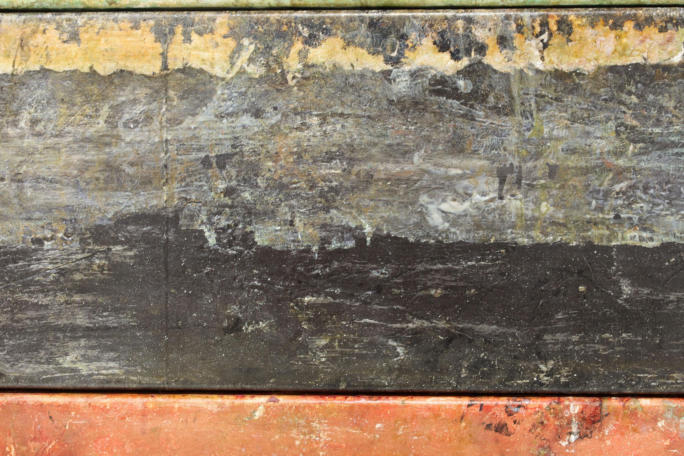 Marcia Myers (1949 - 2008), „Scavi LXXI“, Triptychon, dtd. 1998 (Leinwand) im Angebot