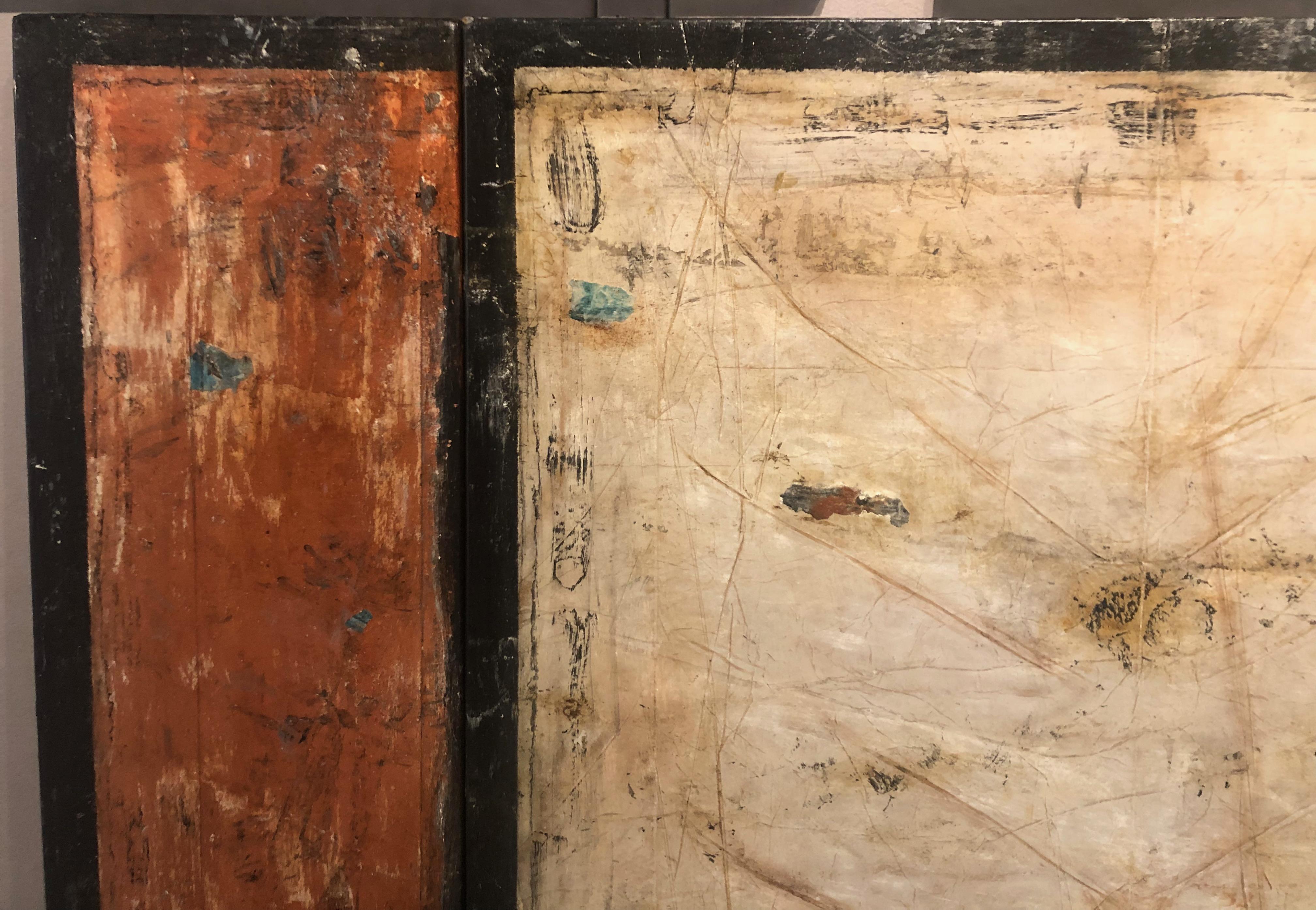 Frammento Del Muro - Abstract Painting by Marcia Myers