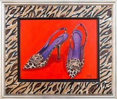 'Hallo Kitty', Bombas Marciano de imitación de leopardo, Zapatos de moda italianos