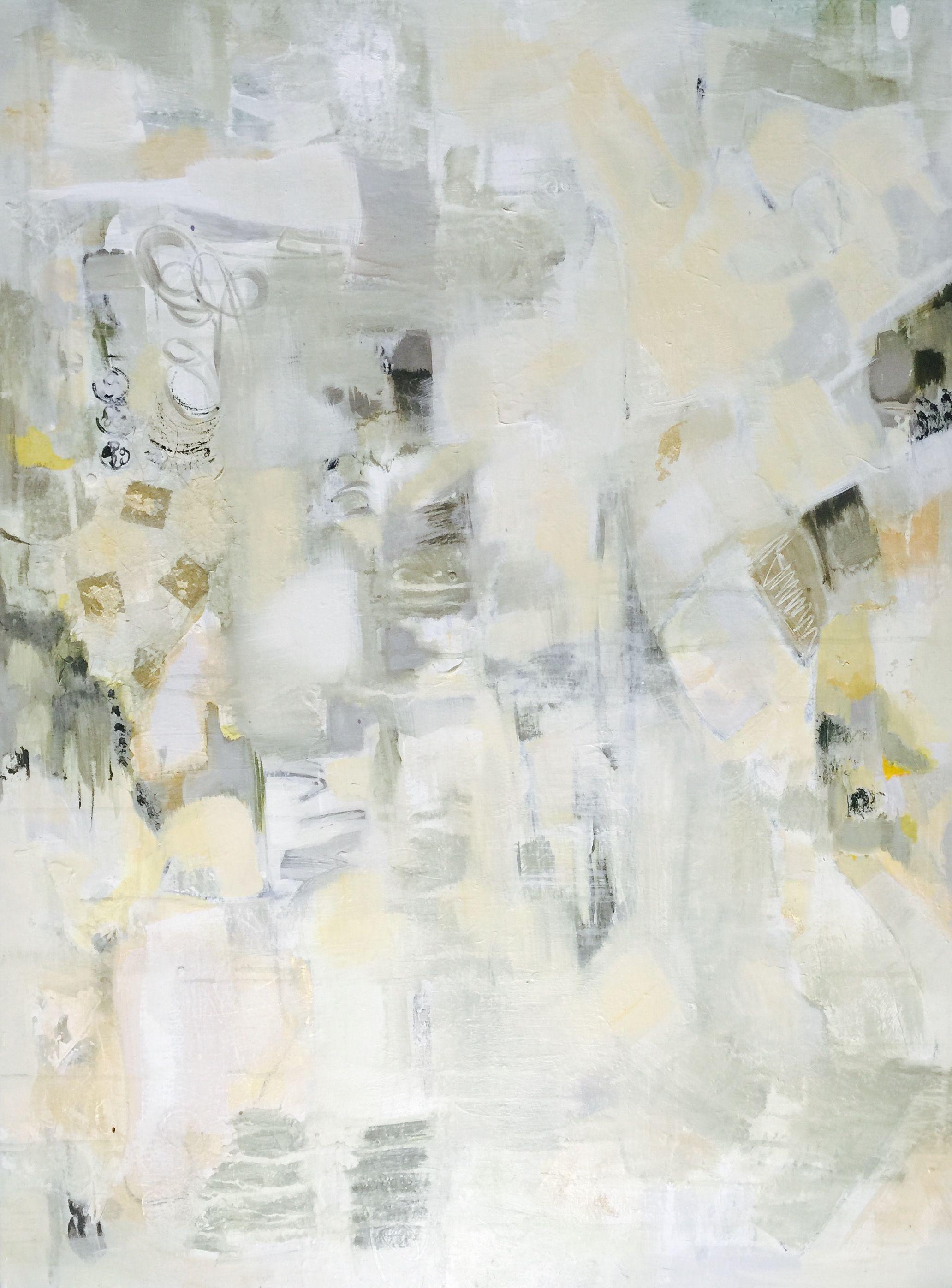 Bits and Pieces, Malerei, Acryl auf Leinwand – Painting von Marcia Reich