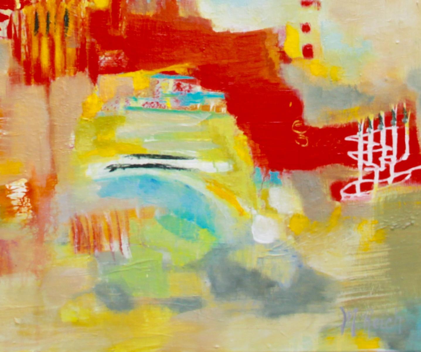 Red River, Gemälde, Acryl auf Leinwand – Painting von Marcia Reich