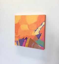 "Landscape of Dreams", Abstract, Yellow, Orange, Oil Painting