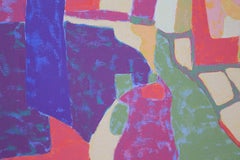 "Tuscan Landscape", Contemporary, Italian Countryside, Red, Green, Oil Painting