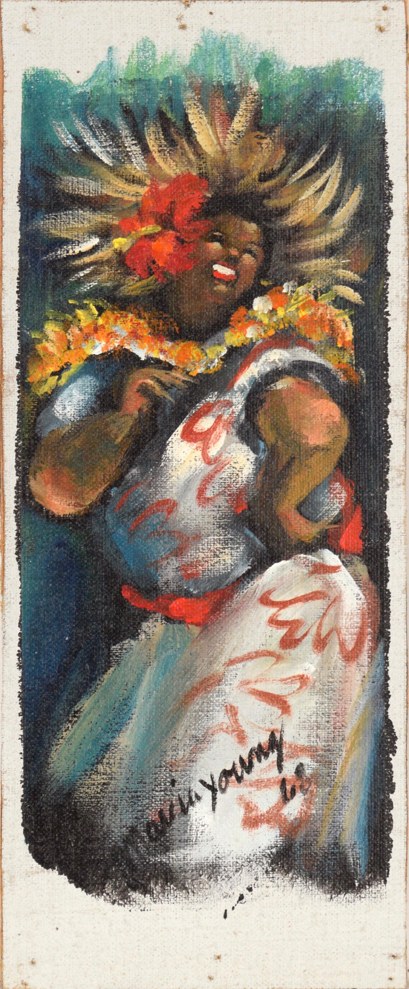 Marcia Young Figurative Painting - Hawaiian Hula Dancer