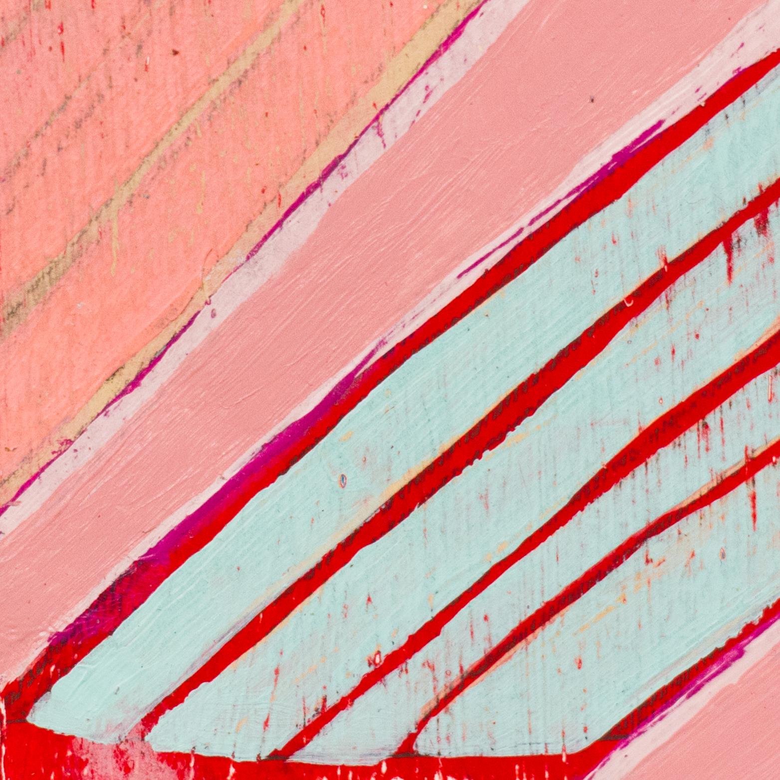 August 28th, 2016 - Pink Abstract Painting by Marcie Paper