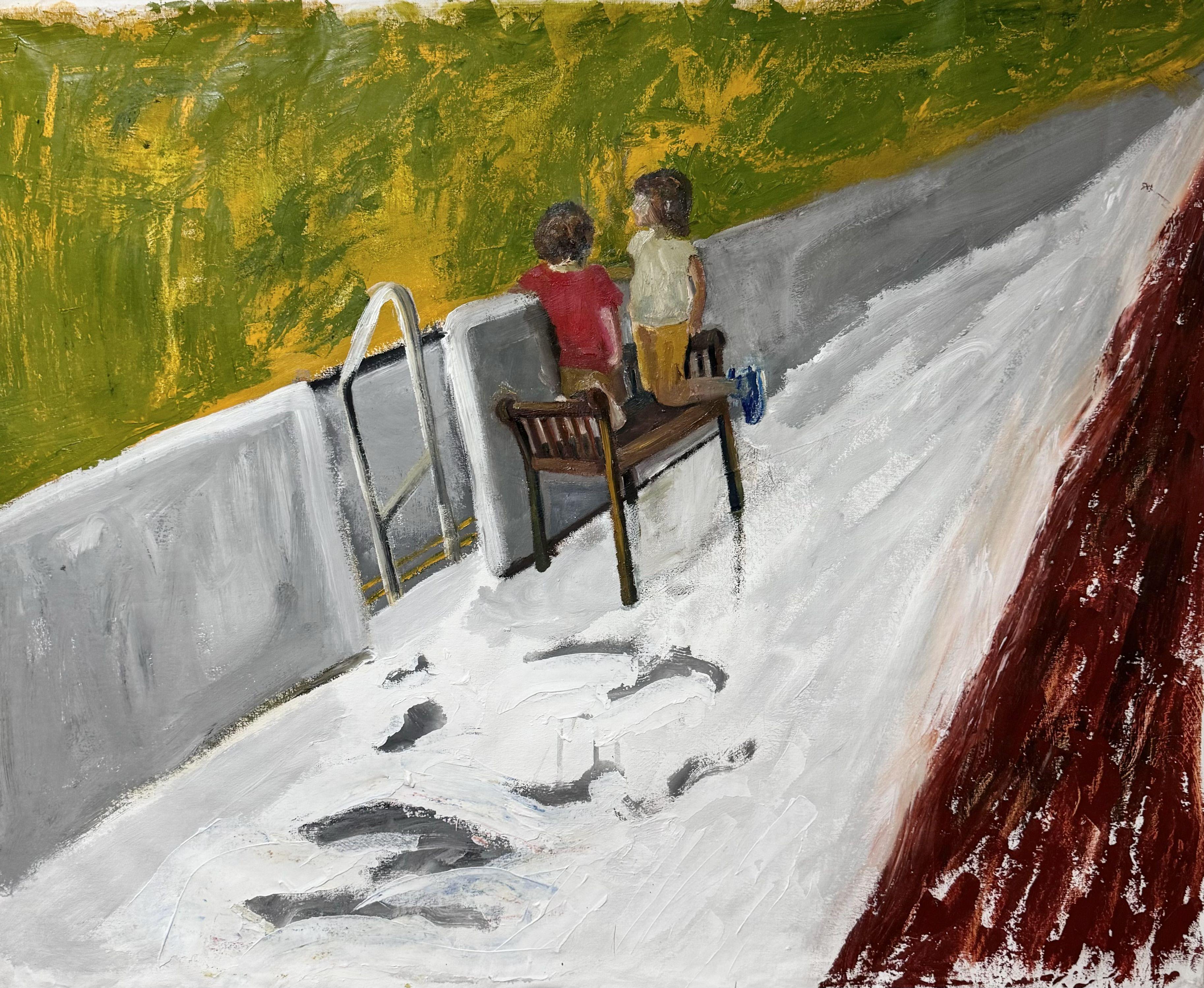 Kinder, Gemälde, Öl auf Leinwand