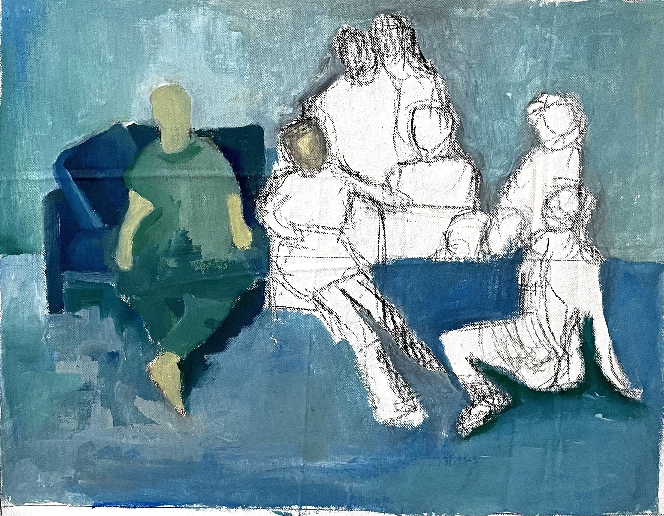 Community, Painting, Acrylic on Canvas For Sale 3