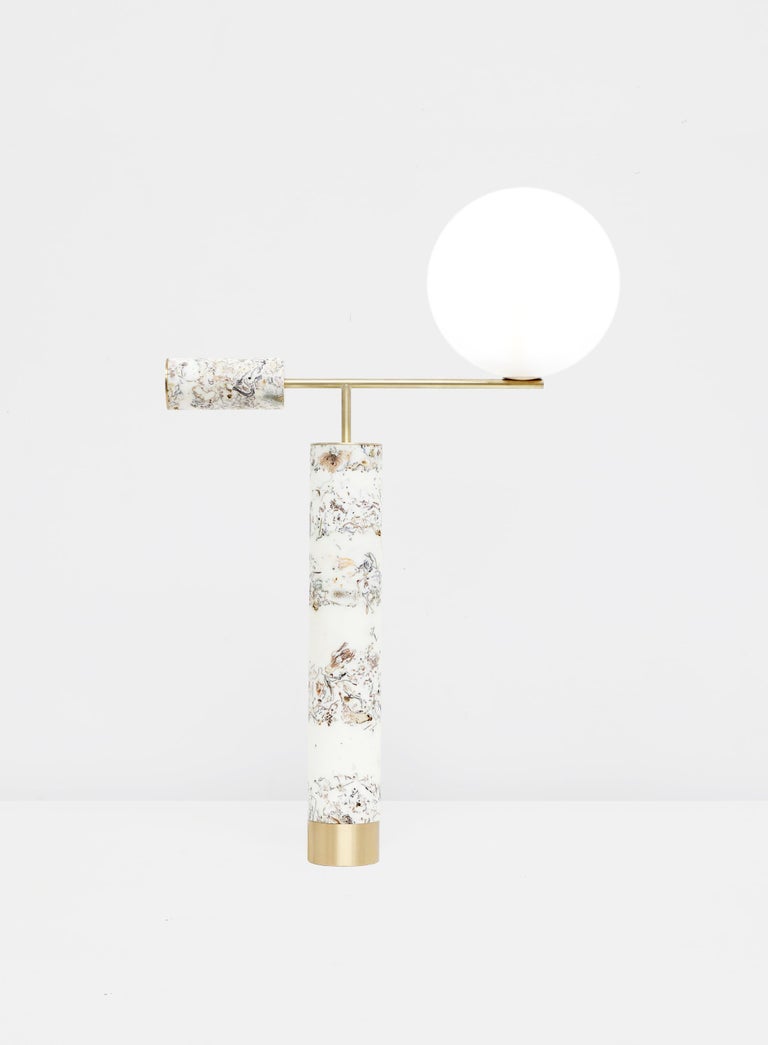 Marcin Rusak Flora Lamp I White Light Sculpture For Sale at 1stDibs