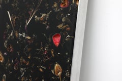 Marcin Rusak, Flora Perma Colgante de pared Pieza 75, Resina negra, Aluminio