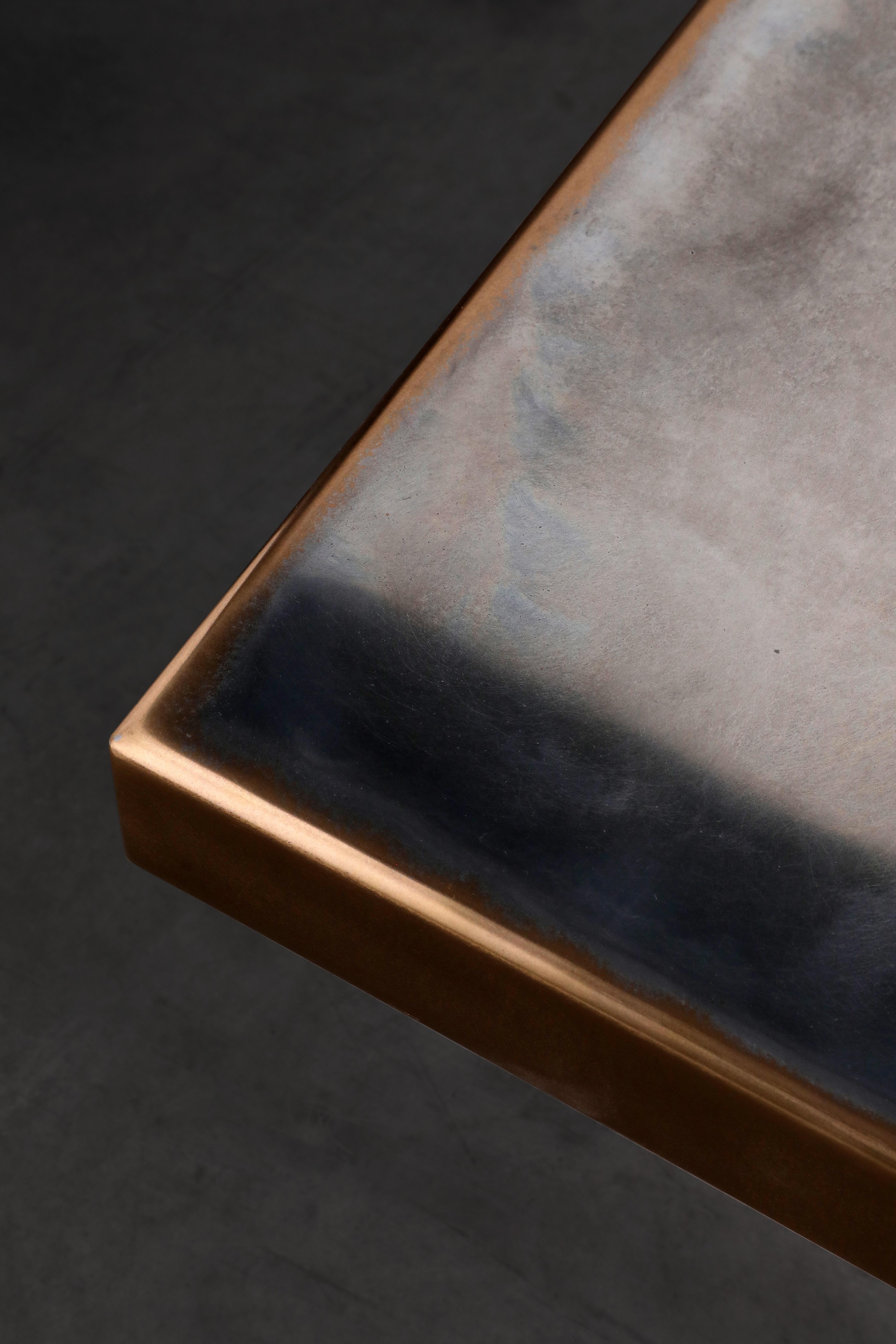Marcin Rusak, Merging Metals Coffee Table 100-1, MM-1 : Bronze/Zinc Finish Neuf - En vente à WARSZAWA, 14