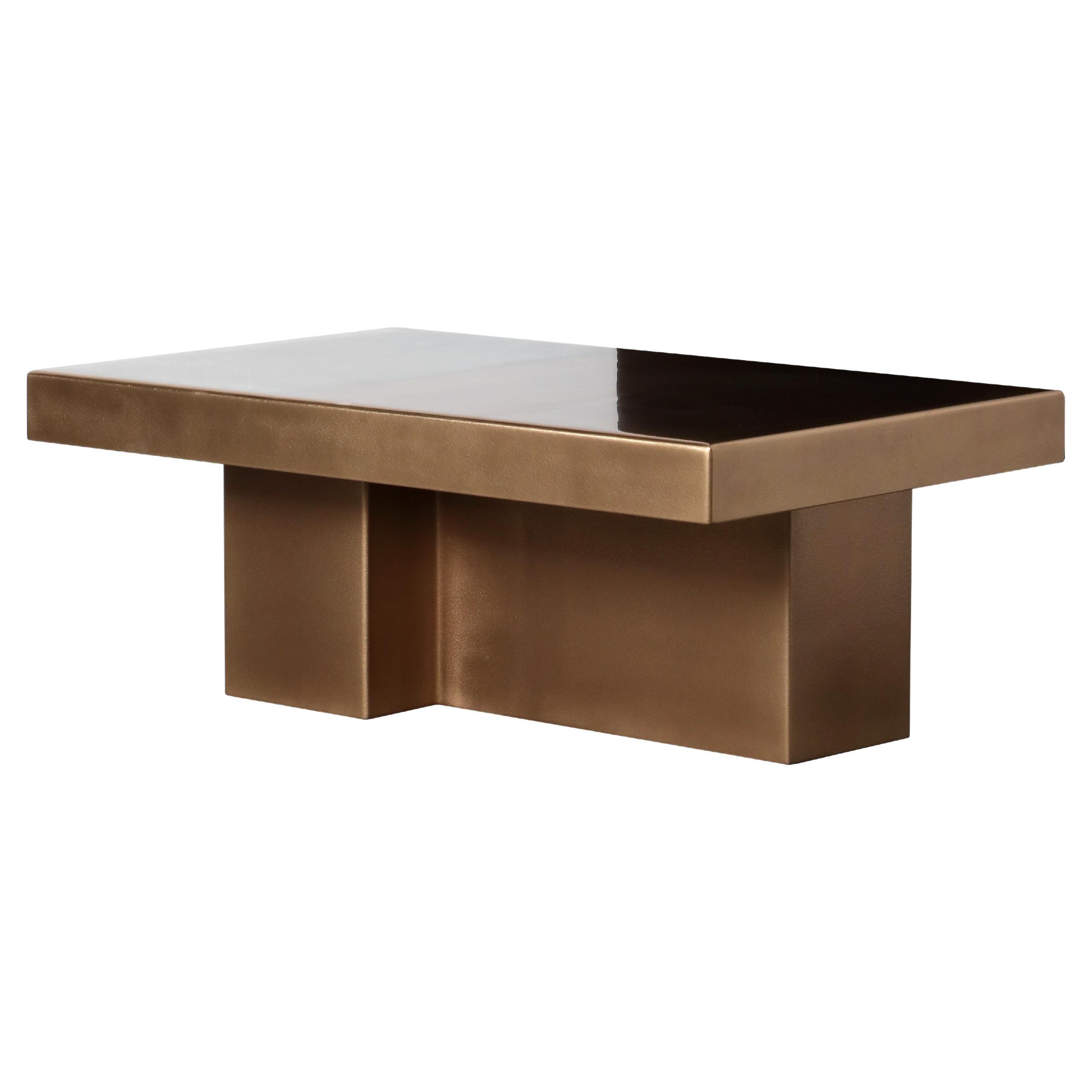 Marcin Rusak, Merging Metals Coffee Table 100-1, MM-1 : Bronze/Zinc Finish