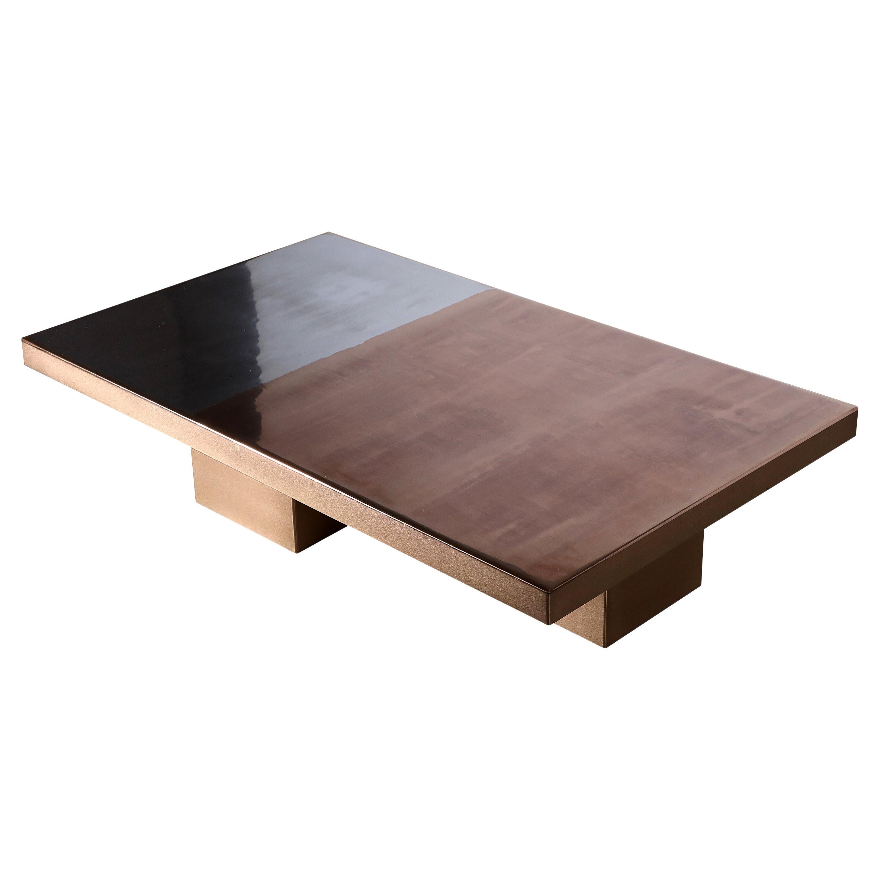 Marcin Rusak, Merging Metals Coffee Table 150-1, MM-1 : Bronze/Zinc Finish