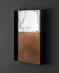 Marcin Rusak, Specchio da parete Merging Metals 90-1, MM1: Finitura zinco/bronzo