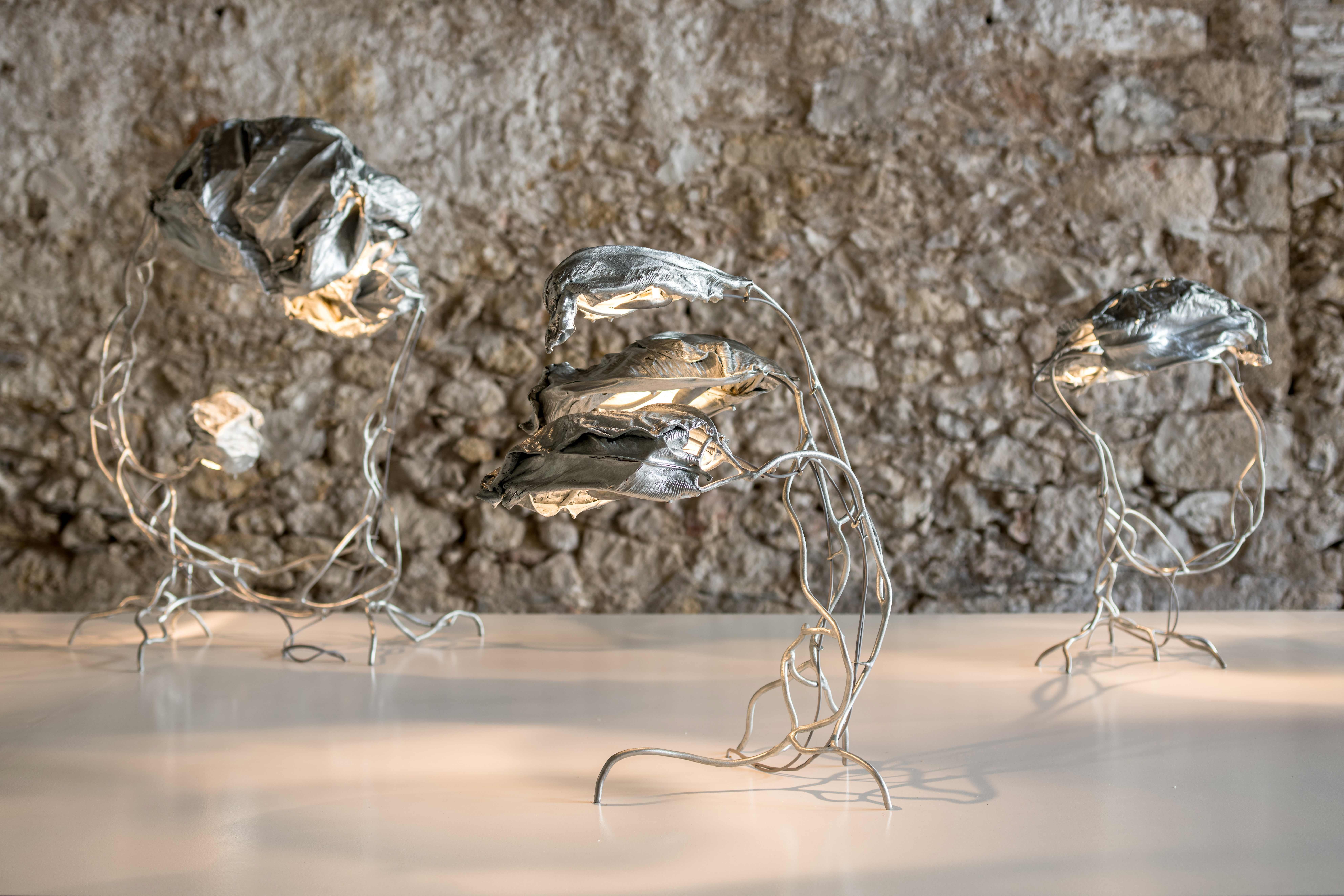 Marcin Rusak Protoplasting Nature 03 Einzigartiges skulpturales Licht mit echten Blättern (Europäisch) im Angebot