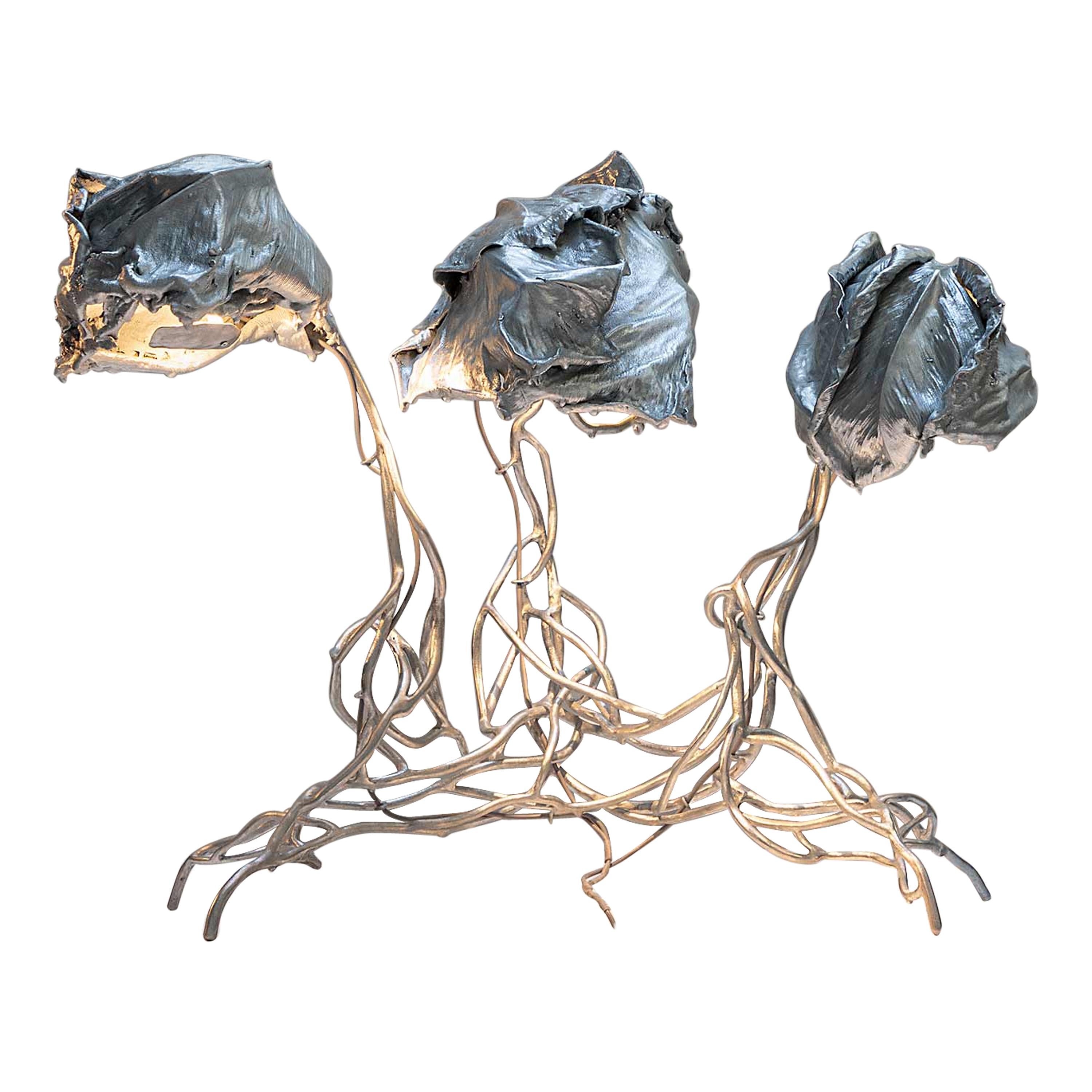 Marcin Rusak Protoplasting Nature 05 Luce scultorea unica con foglie reali