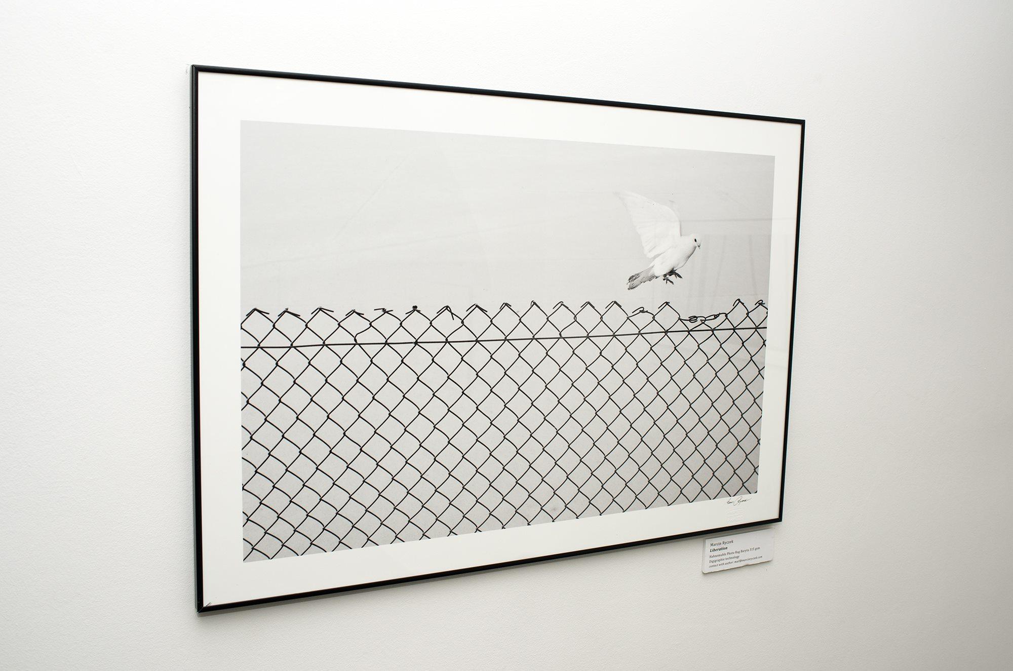 Liberation - Contemporary Minimalist Street Photography, Black And White - Gray Figurative Photograph by Marcin Ryczek