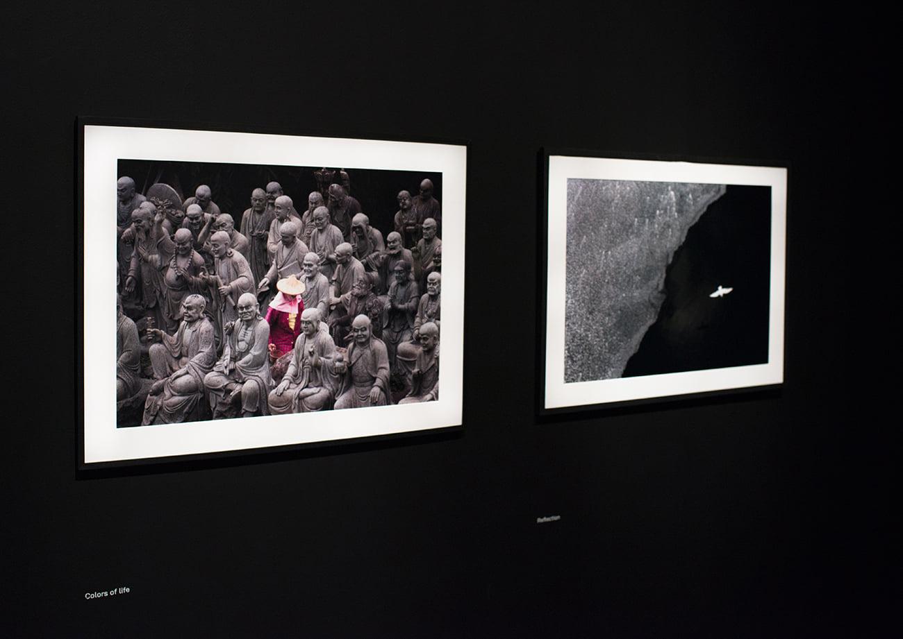 Reflection - Contemporary Minimalist And Symbolic Street Photography - Black Black and White Photograph by Marcin Ryczek