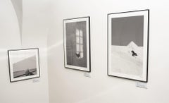 Pensieri - Fotografia di street art minimalista e simbolica, bianco e nero