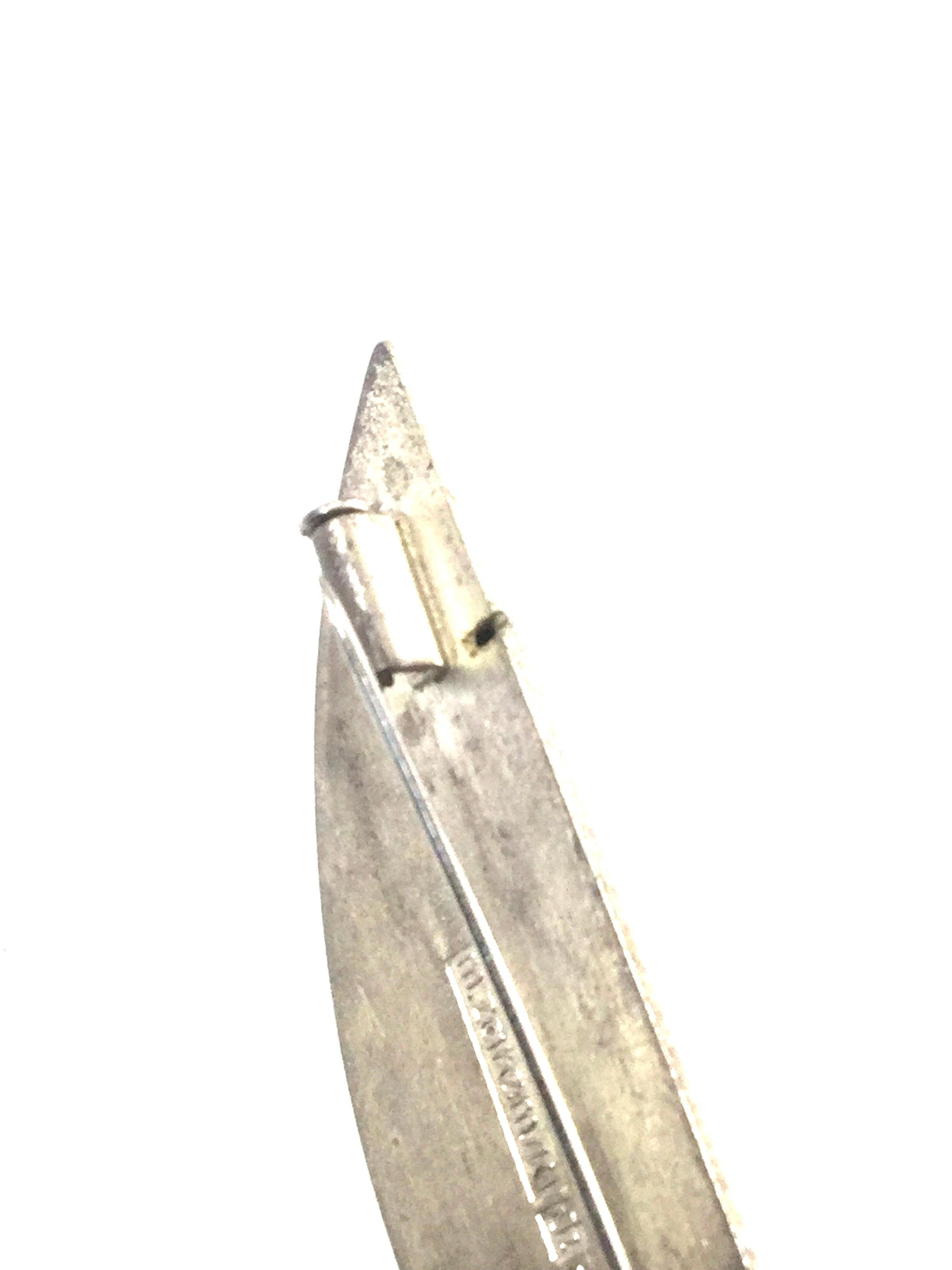 Marcin Zaremski Modernist Poland Brush Sterling Silver Brooch Pin 4