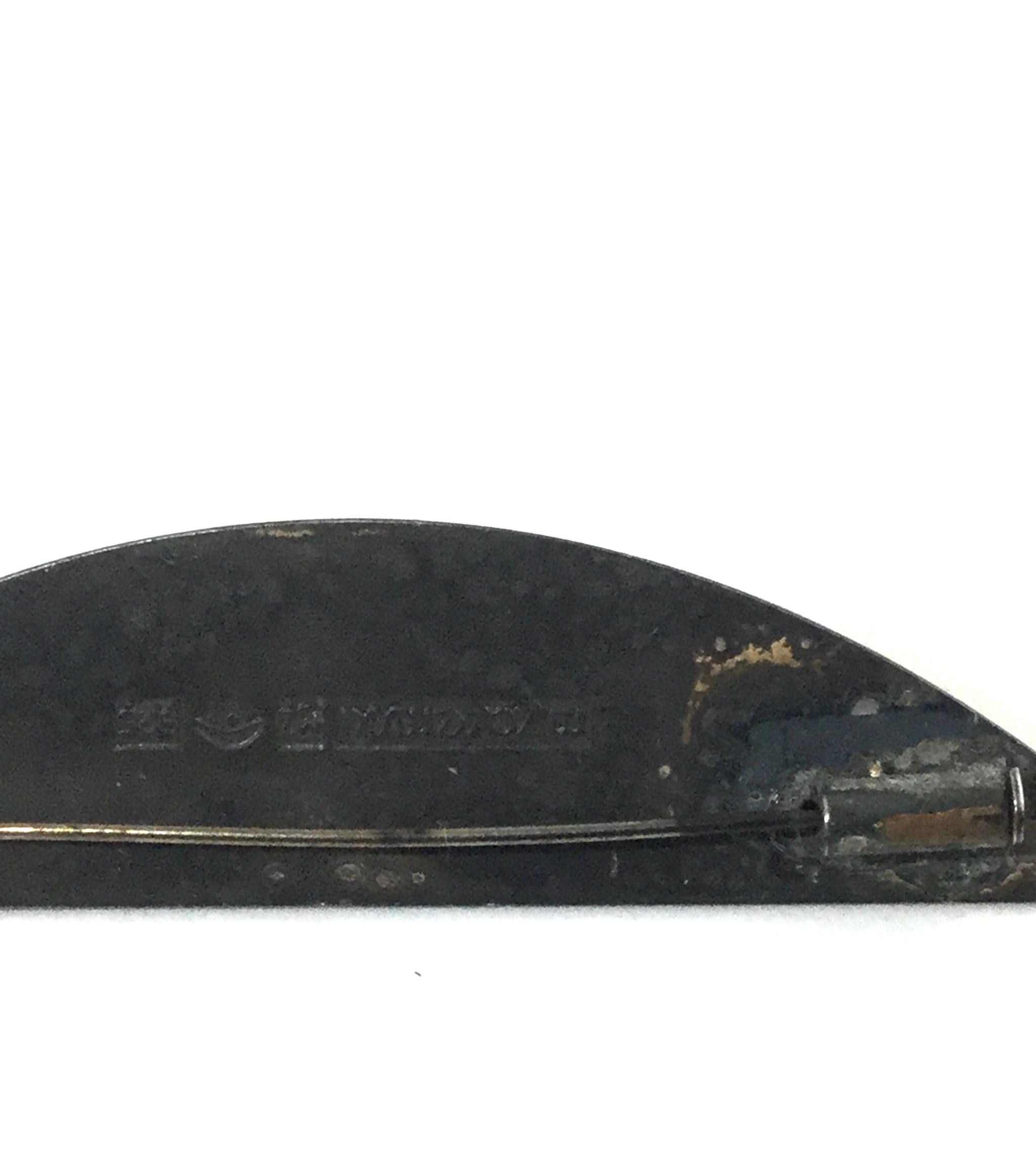 Marcin Zaremski Modernist Poland Oxidized Sterling Silver Brooch Pin For Sale 3