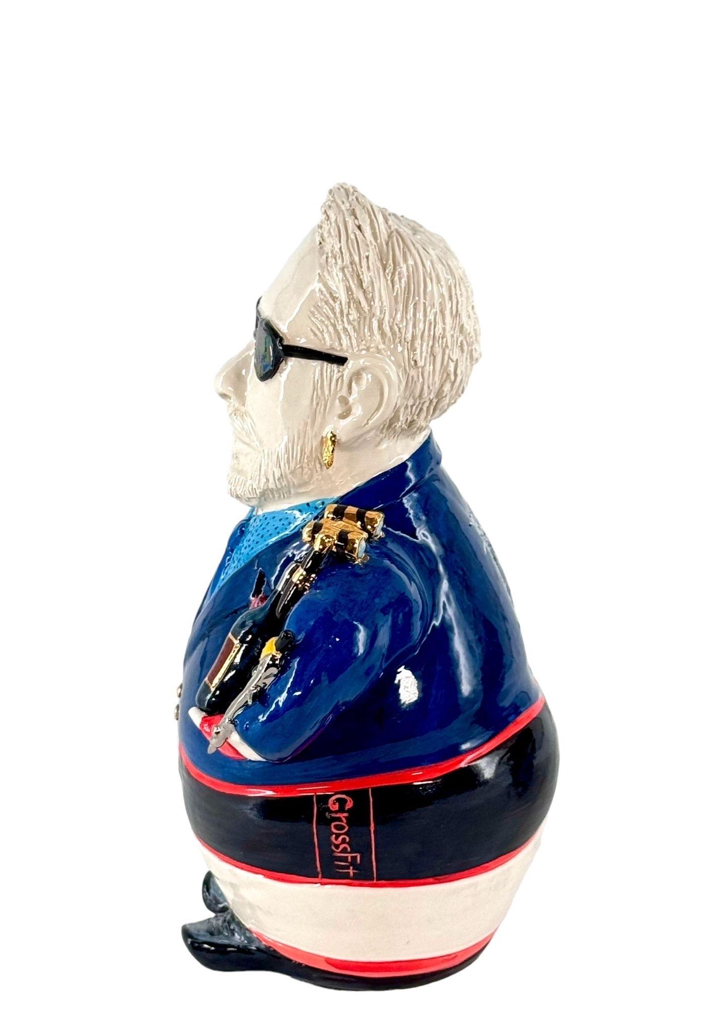 Hand-Crafted Marco! A Caricature of a opera lover engineer. Made in Italy without mold, 2024 For Sale