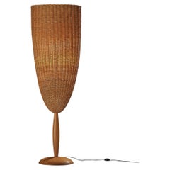 Marco Agnoli per Pierantonio Bonacina Lampada da terra Flûte in canna e Wood