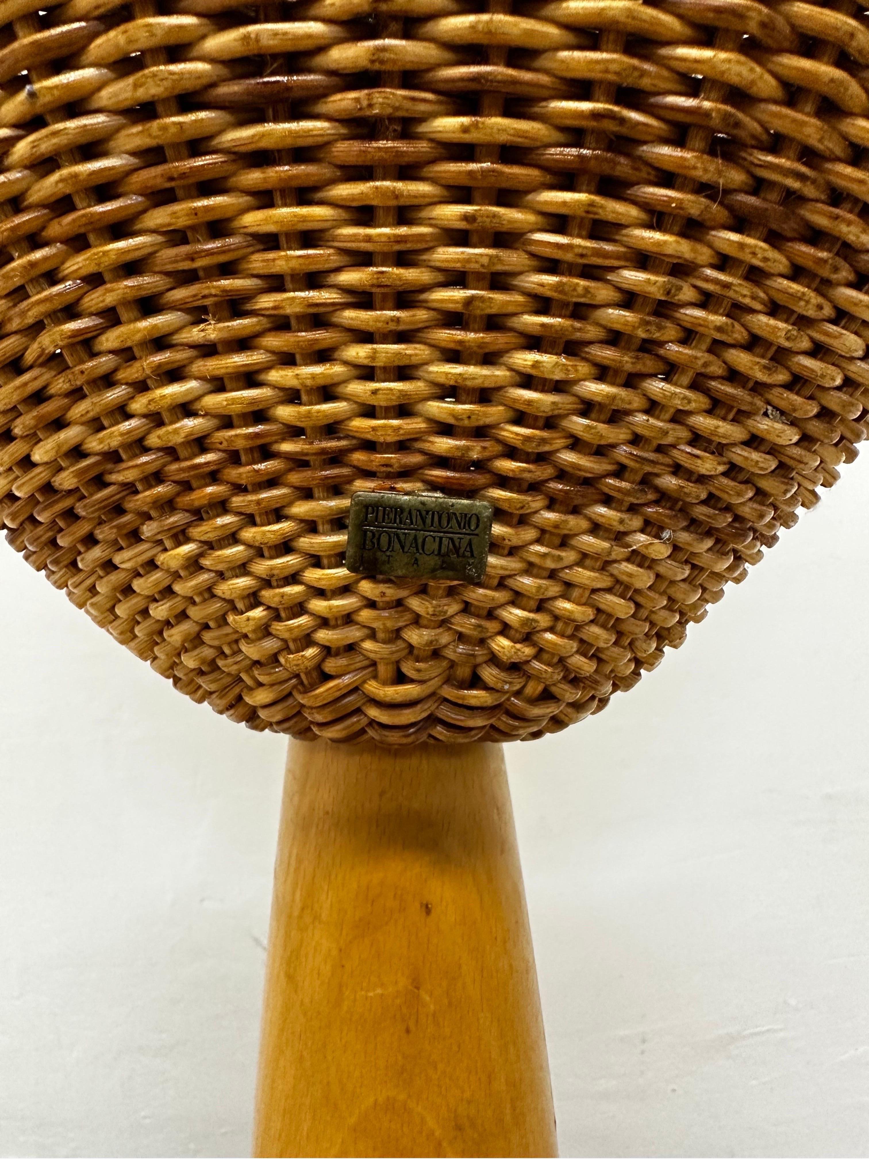 Marco Agnoli Flûte Woven Cane Floor Lamp for Pierantonio Bonacina, Italy For Sale 8