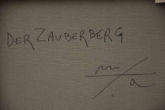 Der Zauberberg - Pittura a olio di Marco Amici - Anni 2000