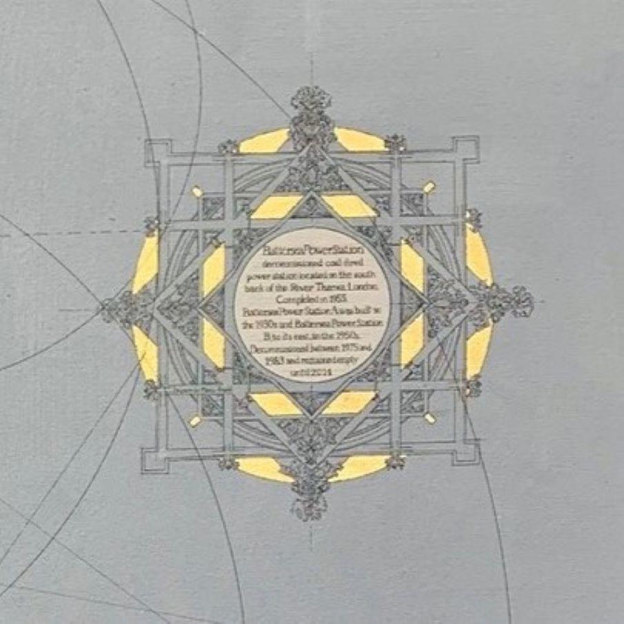 Battersea Power Station - geometrico, matematico, Guerre Stellari, Edifici - Painting Contemporaneo di Marco Araldi