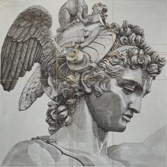 Fibonacci''s Perseus - Acryl, Gemälde, Leinwand, klassischer, figurativer Stil