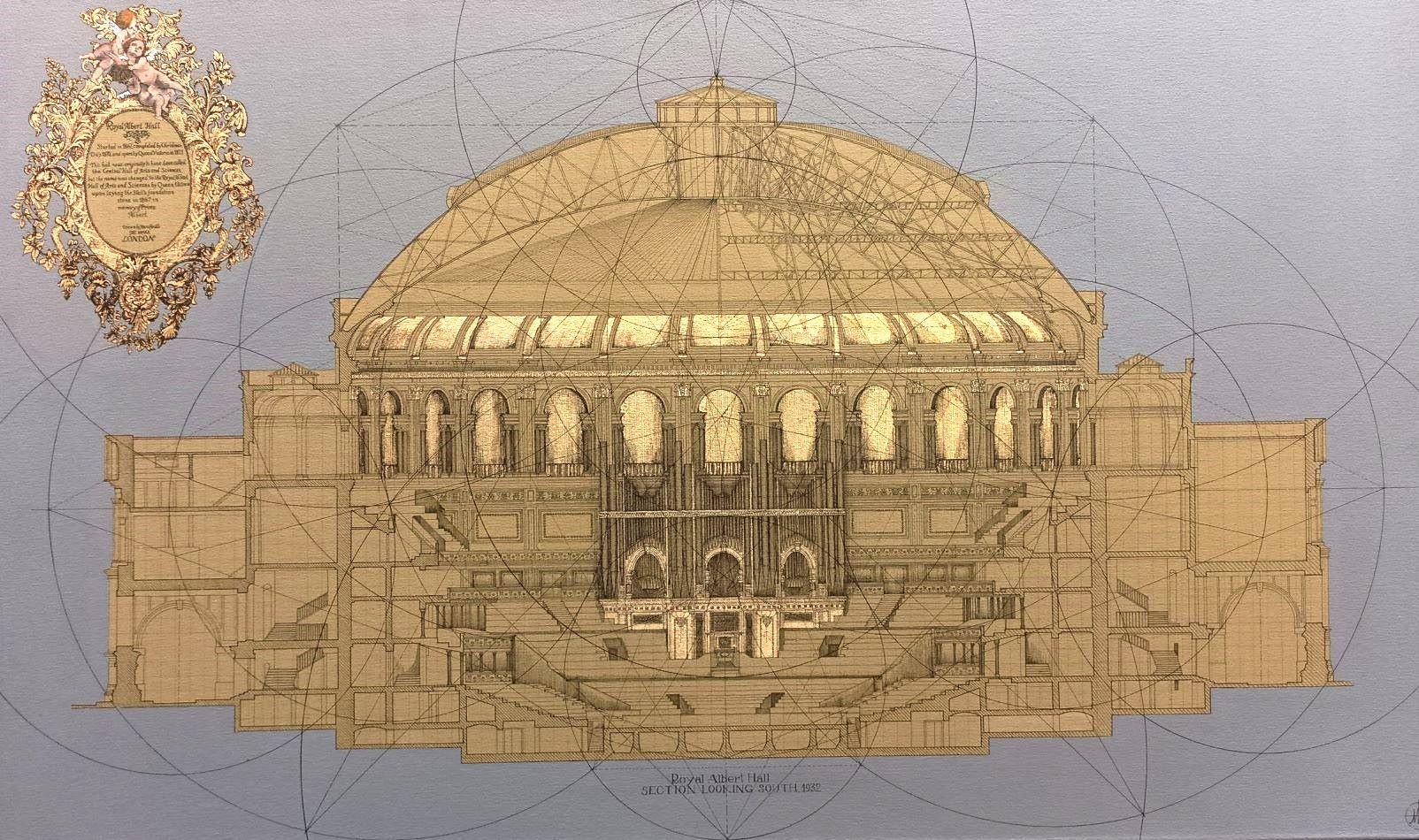 Royal Albert Hall - geométrica, matemática, catedral, arquitectura