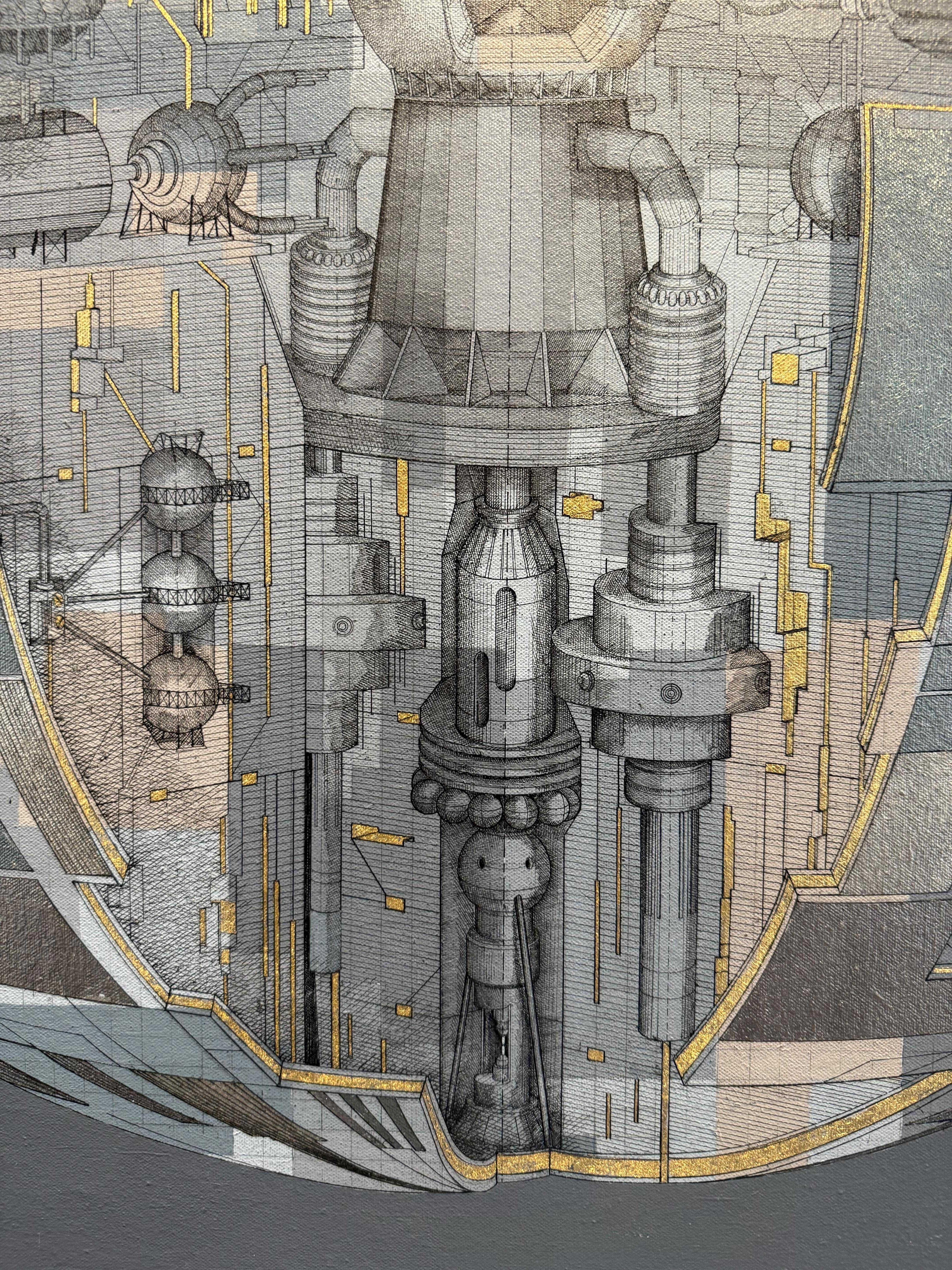 The Mechanic of a Star - Aesthetic Movement Painting by Marco Araldi
