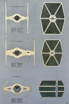 Cazas TIE - geométrico, matemático, Star Wars, Vehículos