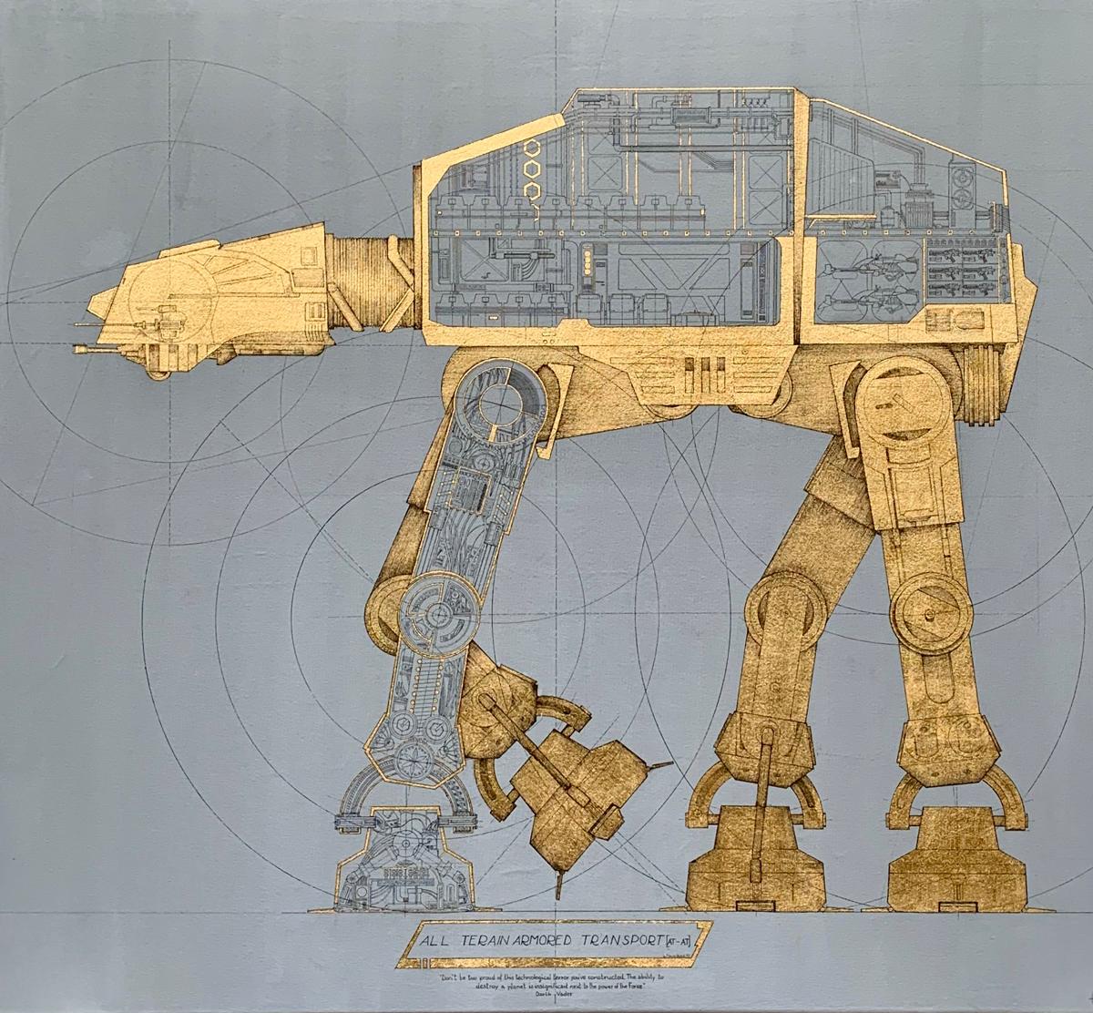 Vitruvian’s AT AT - All Terrain Armored Transport  - Star Wars contemporary art