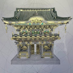 Yomeimon von Toshogu - geometrisch, mathematisch, Kathedralen, Gebäude