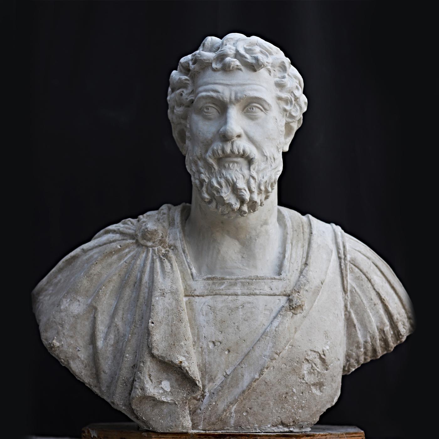 Marco Aurelio Plaster Sculpture In New Condition For Sale In Milan, IT