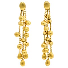 Marco Bicego 1 Karat Yellow Gold Siviglia 3-Strand Drop Earrings