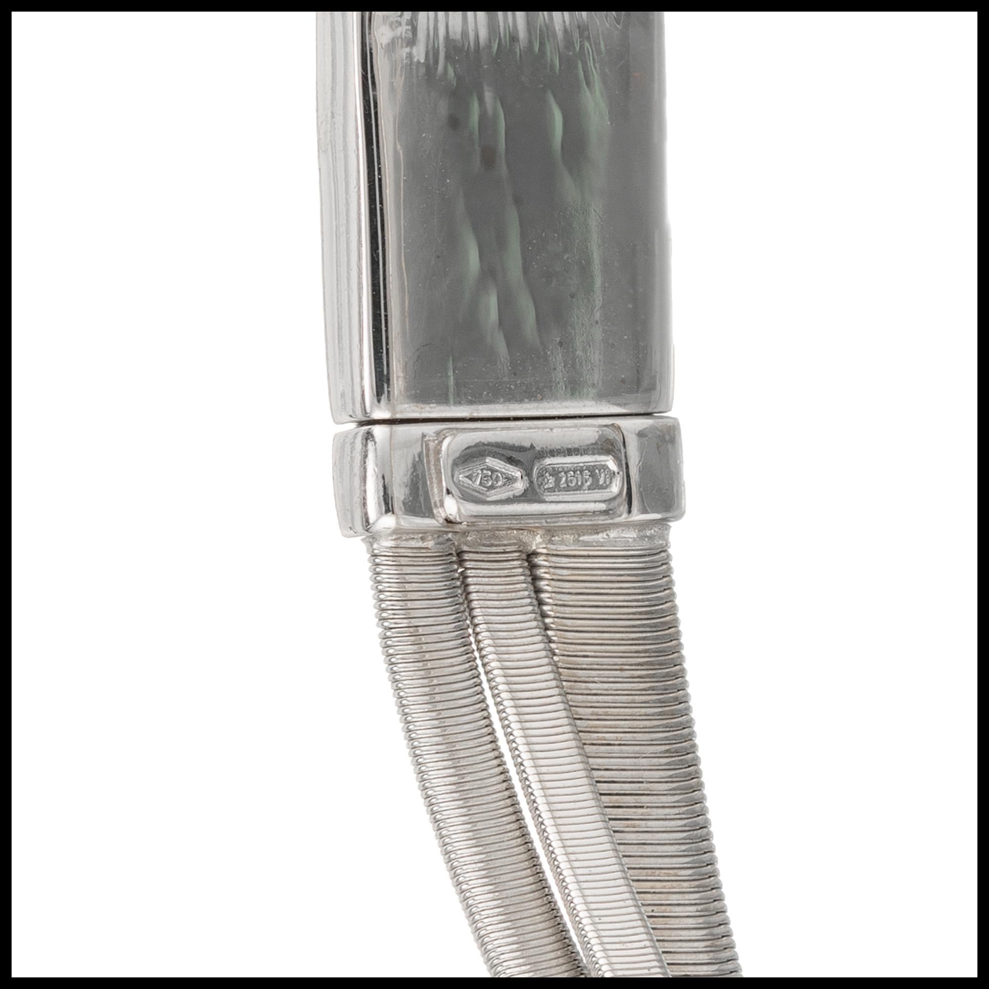 Bracciale multifilo in oro bianco con diamante da 1,14 carati di Marco Bicego In condizioni ottime in vendita a Stamford, CT