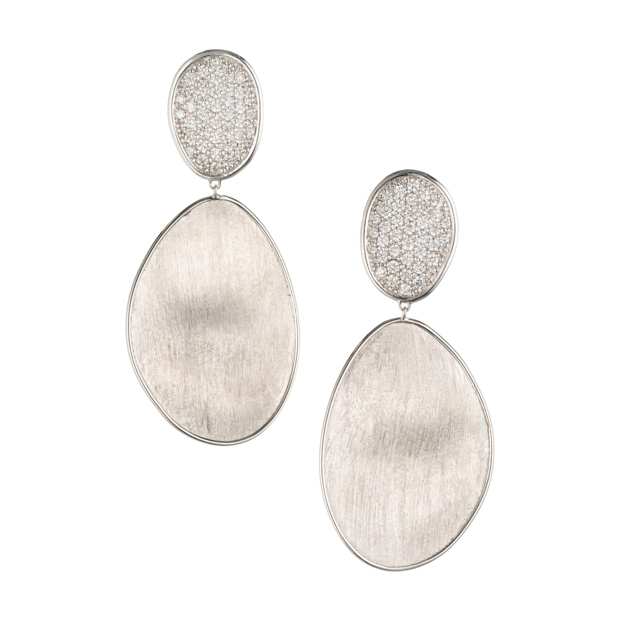 Marco Bicego 1.33 Carat Diamond White Gold Drop Dangle Earrings