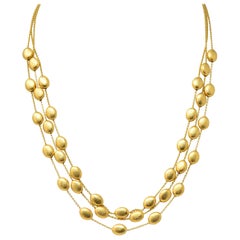 Vintage Marco Bicego 18 Karat Gold Multi-Strand Confetti Oro Necklace