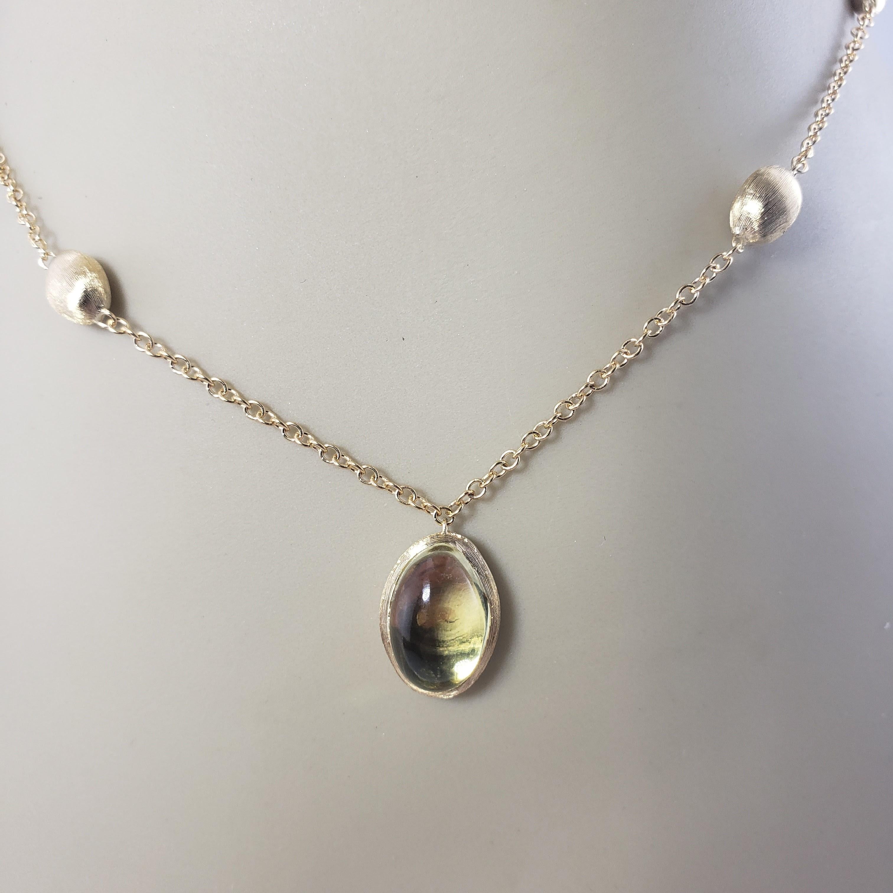 Marco Bicego Halskette aus 18 Karat Gelbgold und Citrin 3